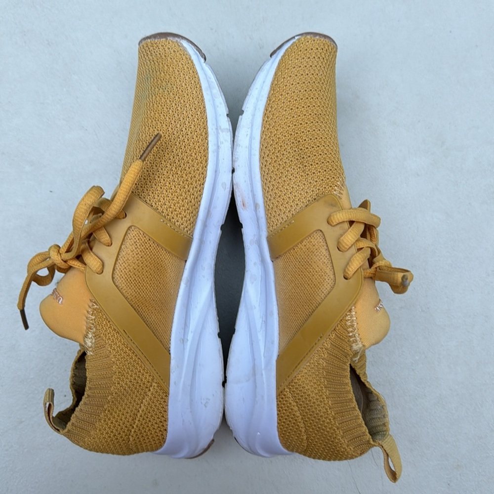 US Polo Assn yellow sneaker; super light weight, breathable knit fabric,